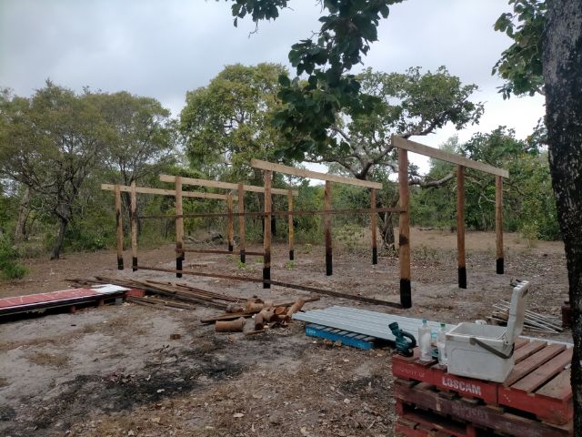 next step,rafters go on. next step,rafters go on.